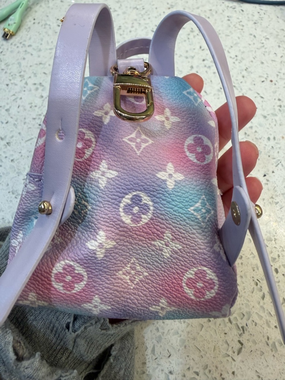 Bundle of 3, Brand New Designer Inspired Functional Mini Bags 💜💚🧡 - Picture 10 of 11